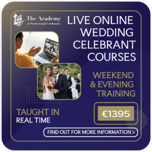 LIVE ONLINE WEDDING CELEBRANT TRAINING